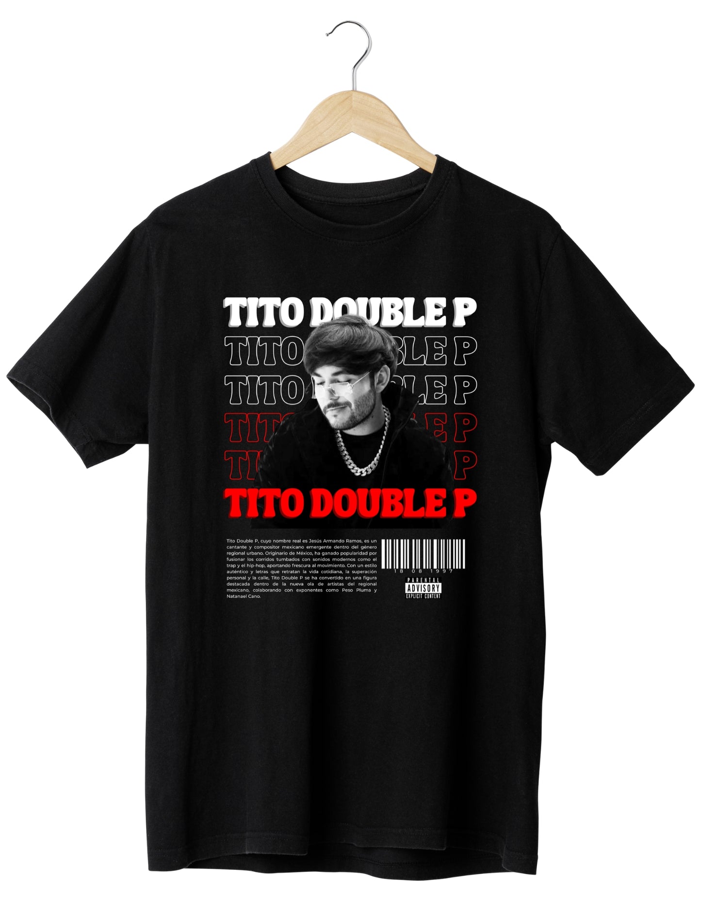 Tito Double P Camiseta Unisex | Negro