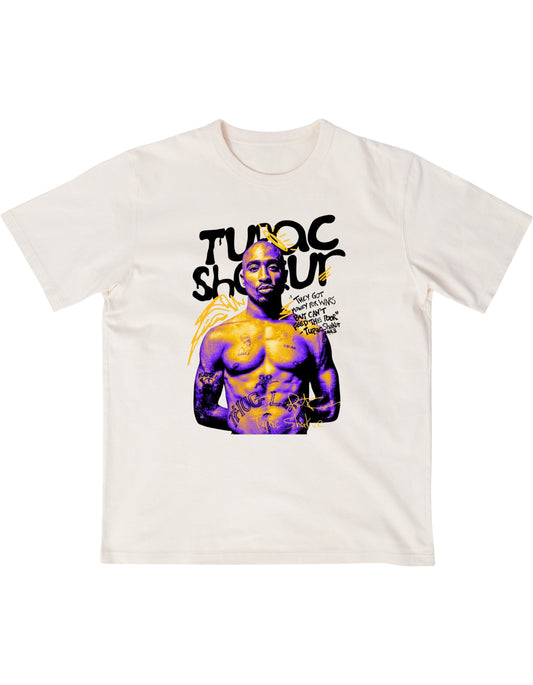 Tupac Desing Camiseta Unisex | Blanco